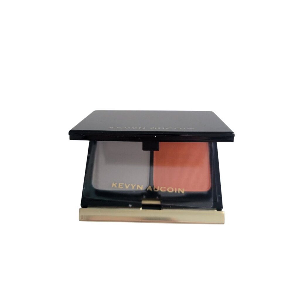 Kevyn Aucoin The Eye Shadow Duo #212 Soft Sky Tangerine New without Box